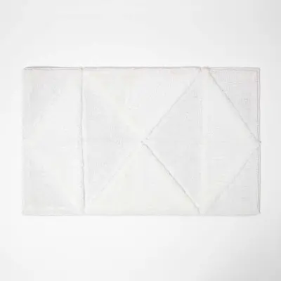 Homescapes kopalniška preproga bela géométrique, 50 x 80