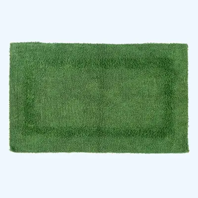 Homescapes kopalniška preproga iz bombaža, 50 x 80 cm - zelena bouteille