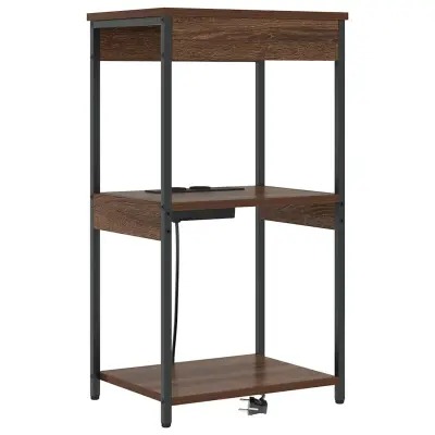 vidaXL Nočna omarica Rjav hrast 41 x 31 x 76 cm Konstruiran les