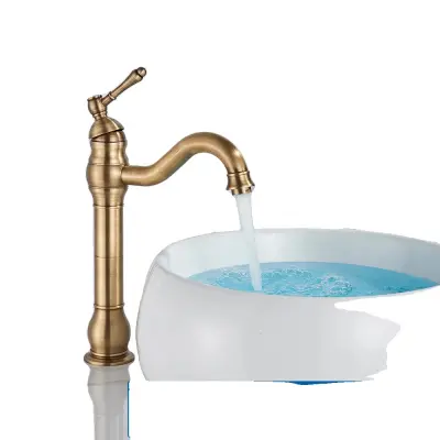 Kopalnika armatura, antikno medenina, montaa na ploco, antikna medenina visoka