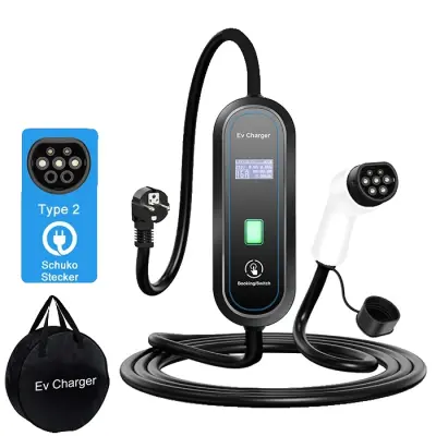 Prenosni polnilec za EV, prilagodljiva moč, vremensko odporna zasnova, 3.5kW 16A Tip 2
