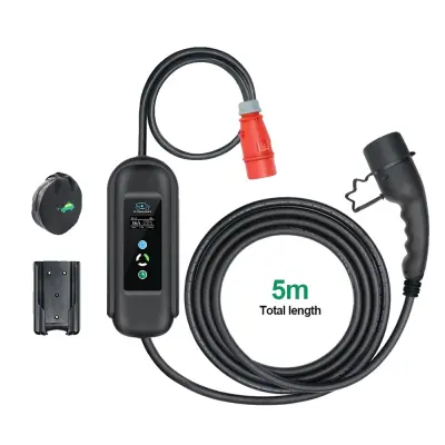 Prenosni polnilec za EV, 11KW moč, prilagodljiva moč, 11KW, Tip2