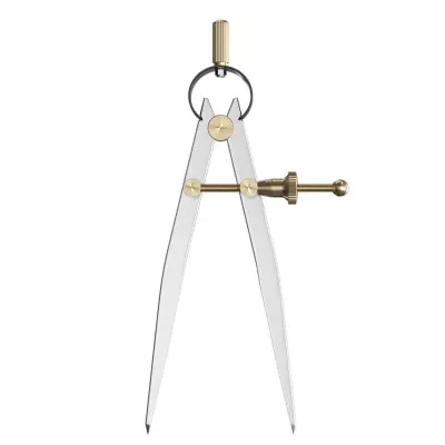 Galvanizirano ogljikovo jeklo krilno delilo - Kompas za risanje lesa in usnja  5 palcev