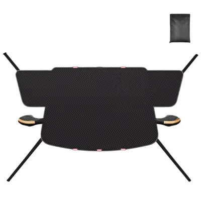 Magnetno pokrivalo za vetrobransko steklo avtomobila s trakovi