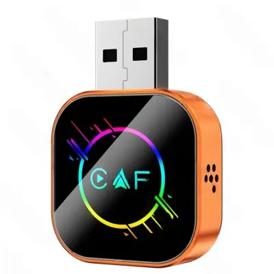 Brezžični CarPlay/Android Auto/Mirror Link Box Q1AS Orange Meteor