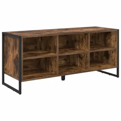 vidaXL Omara za čevlje Dimni hrast 60 x 35 x 44 cm Konstruiran les