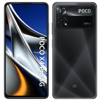 Obnovljeno - znaki rabe - Ecofone Poco X4 Pro 5G crn 128 GB 6 GB ram
