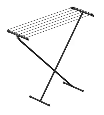 Sušilno stojalo Compact Rörets, 90×32×83 cm, kompaktno z kavljem in 5,5 m sušenja, stabilno v kadi.