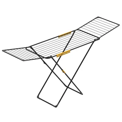 Sušilno stojalo Level Rörets, 52×196×96 cm, robustno z blokirnimi krili in 20 m sušenja.
