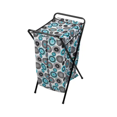 Koš za perilo Amy Rörets, 70 L lahek in zložljiv koš z moderno oblikovano vrečo.