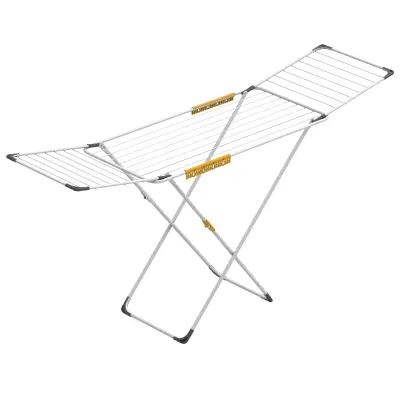 Sušilno stojalo Level Rörets, 52×196×96 cm, robustno z blokirnimi krili in 20 m sušenja.