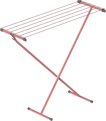 Sušilno stojalo Compact Rörets, 90×32×83 cm, kompaktno z kavljem in 5,5 m sušenja, stabilno v kadi.