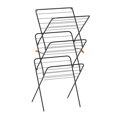 Stoječe sušilno stojalo Rise Rörets, Pop‑Up sušilnik 18 m, stabilen, lahek in primeren za kad, enostaven za shranjevanje.