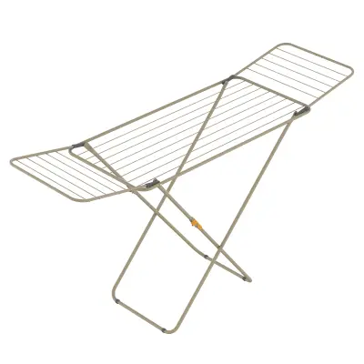 Sušilno stojalo Sussi Rörets, 52×176×96 cm z zložljivimi krili, 18 m sušenja in stabilnim zapiralnim sistemom.