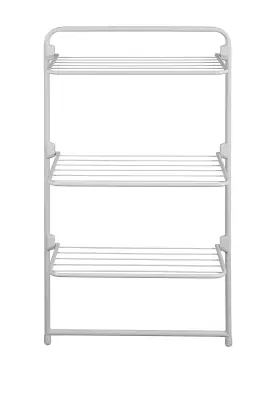 Sušilno stojalo Trio Rörets, 63×32×118 cm, s 3 zložljivimi nivoji, za steno, vrata ali samostoječe.