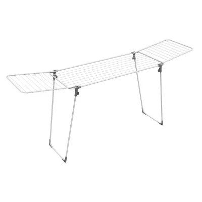 Sušilno stojalo Space Rörets, 53×218 cm, višina 88 cm, stojalo z blokiranimi nogami in krili ter zelo stabilno osnovo.