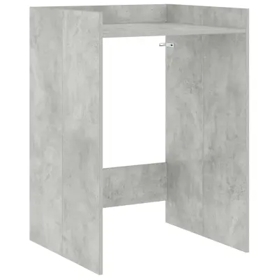 vidaXL Omara za pralni stroj Beton 67,5 x 62 x 97 cm Konstruiran les