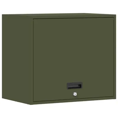 vidaXL Stenska omara za garažo Olivno zelena 60 x 40 x 53 cm