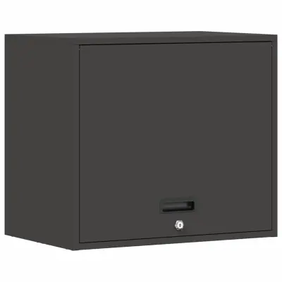 vidaXL Stenska omara za garažo Črna 60 x 40 x 53 cm