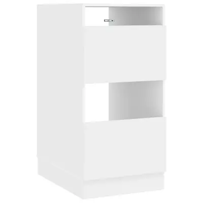 vidaXL Omara za perilo z vrati Bela 50 x 68 x 102 cm Konstruiran les