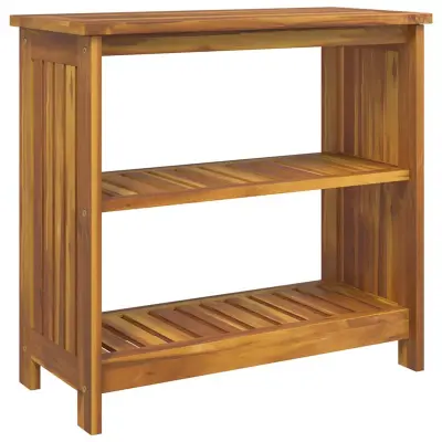 vidaXL Vrtna omara s polico Naravna 75 x 35 x 70cm Masiven les akacije