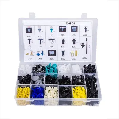 730 kosov komplet sponk za avtomobile z odstranjevalcem pritrdilnih elementov