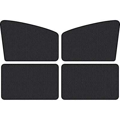 Komplet senčnikov za avto - 4 kosi (2 spredaj in 2 zadaj) - 5D karbonska vlakna, magnetni