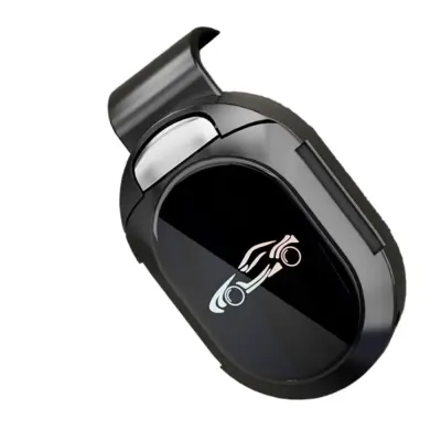 Večnamensko držalo za sončna očala iz nerjavečega jekla - Črno