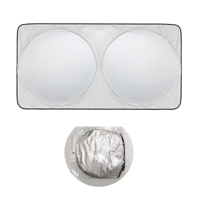 Srebrno prevlečena zaščita pred soncem za avtomobilsko vetrobransko steklo