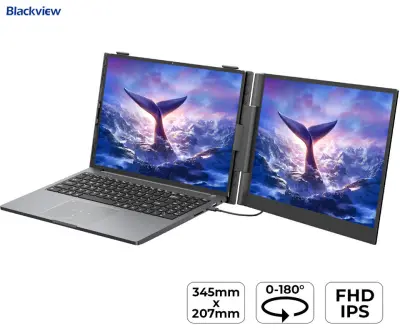 Monitor BLACKVIEW SCM6, za prenosnik, 35 cm (14"), Full HD, 60 Hz, IPS, 300nit, 100% sRGB