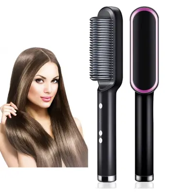 Keramični likalnik in glavnik za lase 2 v 1, hitro segrevanje, potovalni | LISSEYA