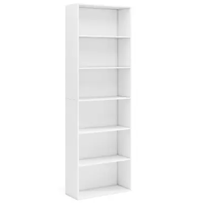 Prostostoječa knjižna omara Bela knjižna omara 178 cm