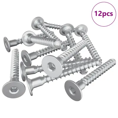 vidaXL Potrdilni vijaki 12 pcs srebrna Ø5 x 40 mm Kovina