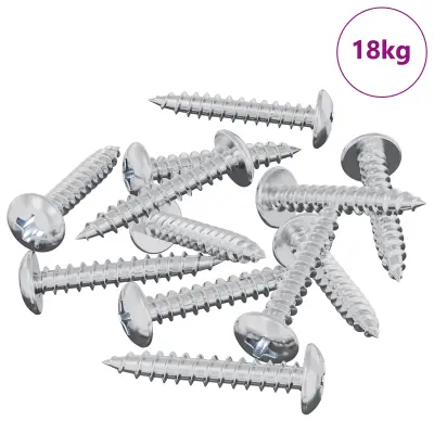 vidaXL Žebelj s samočrtnim navojem 9231 pcs Cinkano Jeklo