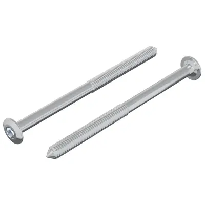 vidaXL Vijak 2 pcs srebrna M6 x 85 mm Jeklo