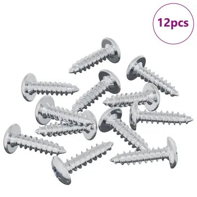 vidaXL Vijak 12 pcs srebrna M4 x 16 mm Jeklo