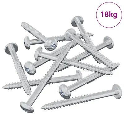 vidaXL Lesen vijak 3273 pcs srebrna 9,8 x 53 mm Jeklo