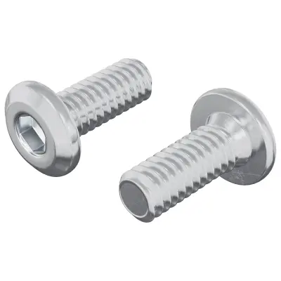 vidaXL Vijak za zaklep glave 2 pcs srebrna M6 x 15 mm Jeklo