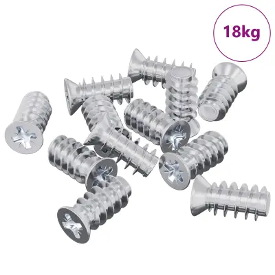 vidaXL Vijak 10909 pcs srebrna M6 x 12 mm elezo