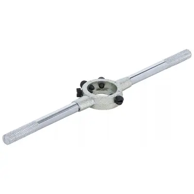 Držalo za vrezno čeljust 20 x 7 mm, robustno jekleno za natančno vrezovanje navojev, 4 vpenjalni vijaki