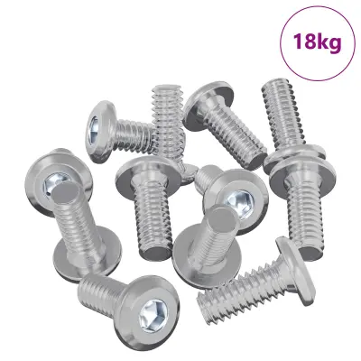vidaXL Vijak za zaklep glave 3600 pcs srebrna Jeklo