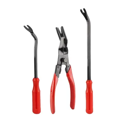 3-delni komplet orodja za odstranjevanje avtomobilskih sponk, odporno jeklo, ergonomični ročaji | CLIPREM