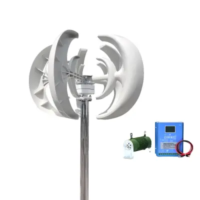 Generator vetrne turbine, 3000W moč, vsestranske napetostne možnosti, trpežni steklena vlakna lopatice, s hibridnim nadzorom, 3000W, 48V