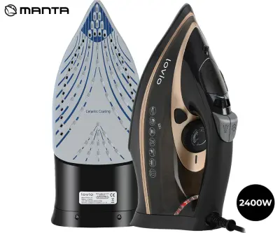 Parni likalnik MANTA LOVIO LVSA001, 2400 W, črn