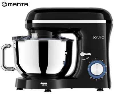 Kuhinjski robot MANTA LOVIO LVSTM01 ChefAssistant, 1900 W, 6.2 l, črn (Premium Black)