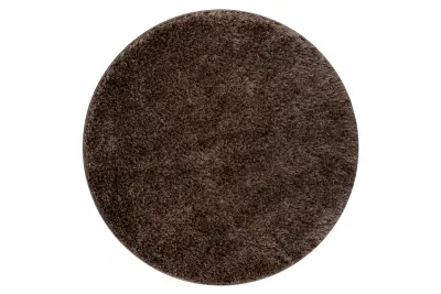 Kopalniška preproga SYNERGY krog, glamour, nedrseča, mehka - lurex bež cercle 50 cm