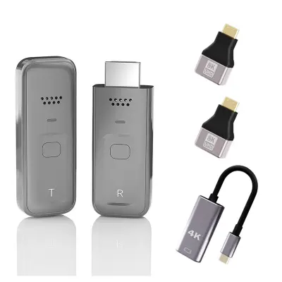 Brezžični HDMI video oddajnik in sprejemnik - 1080P, Plug & Play z adapterji