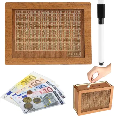 Lesen hranilnik z varčevalnimi cilji retro, lesena škatla za varčevanje za otroke in odrasle, dekorativni vintage zbiralnik