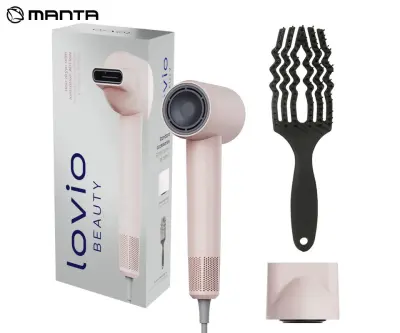 Sušilnik za lase MANTA LOVIO LVHD001 AirFlow, 1600 W, roza (Blush Pink)