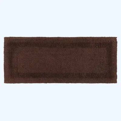 Homescapes kopalniška preproga long iz bombaža, 40 x 100 cm – čokoladna